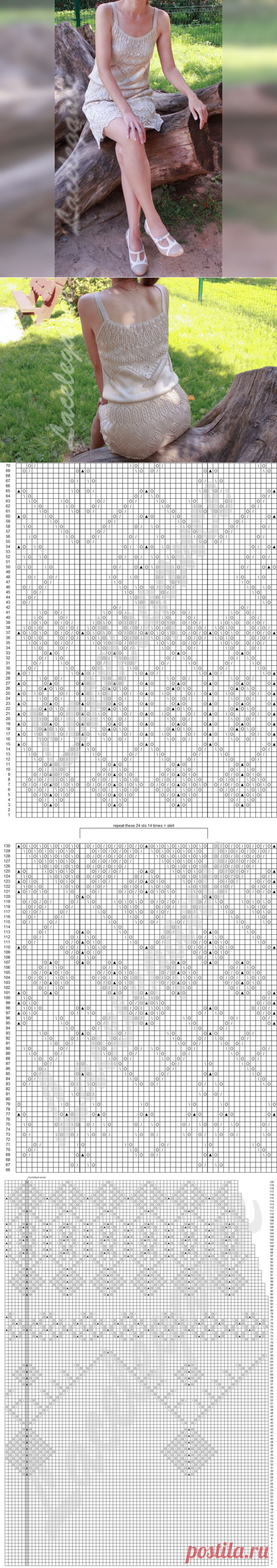 Платье-туника Karin. Мастер-класс по вязанию. - Ярмарка Мастеров - ручная работа, handmade