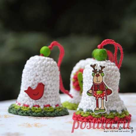 Magic with hook and needles: Christmas bell