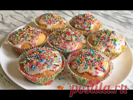 Вкусные Пасхальные Кексы Быстрый и Очень Простой Рецепт!!! / Кексы на Сметане / Easter Cupcakes