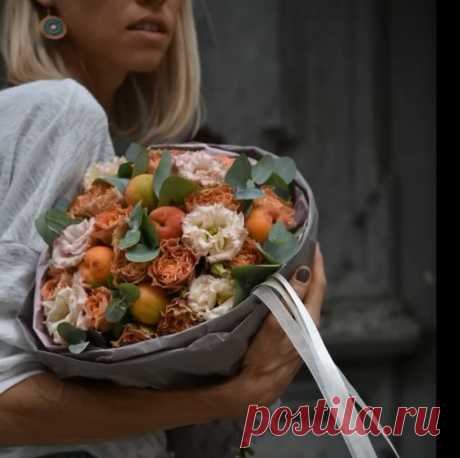 Стильная упаковка: букет в крафт-бумаге | Креаликум