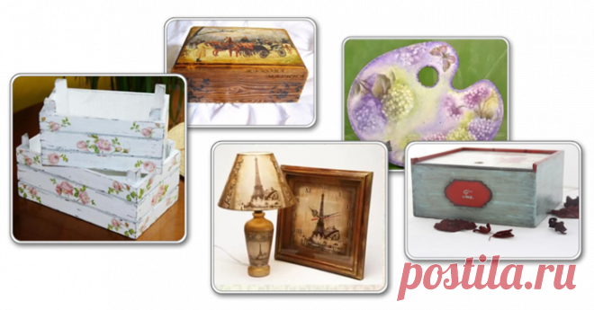 Состаривание поверхности. Декупаж. Часть-2.