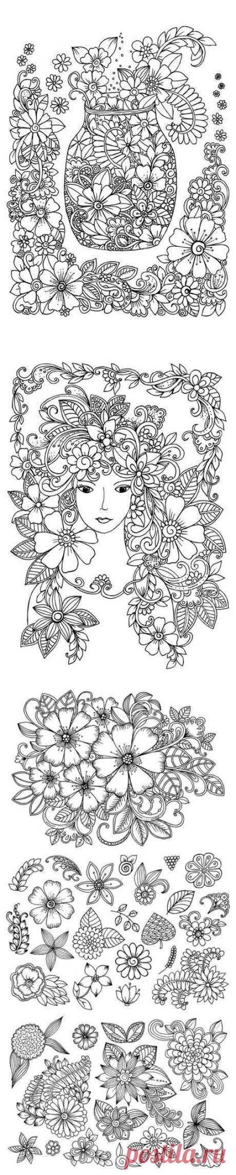 раскраски антистресс