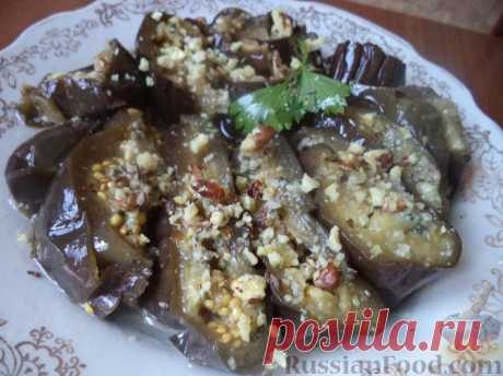 Рецепт: Баклажаны, маринованные по-грузински на RussianFood.com