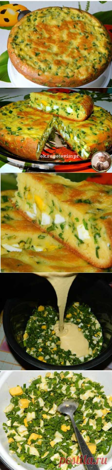 с луком и яйцом