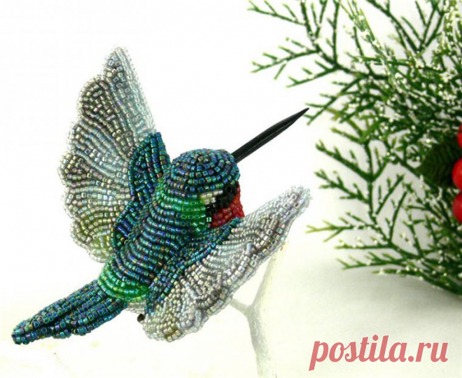 Очаровательные птички из бисера от Meredith Dada