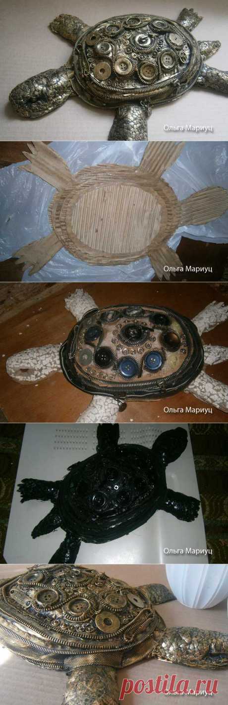Черепаха в стиле стимпанк. Мастер-класс.