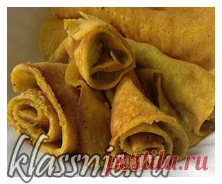 Постные блинчики с авокадо и чесноком.