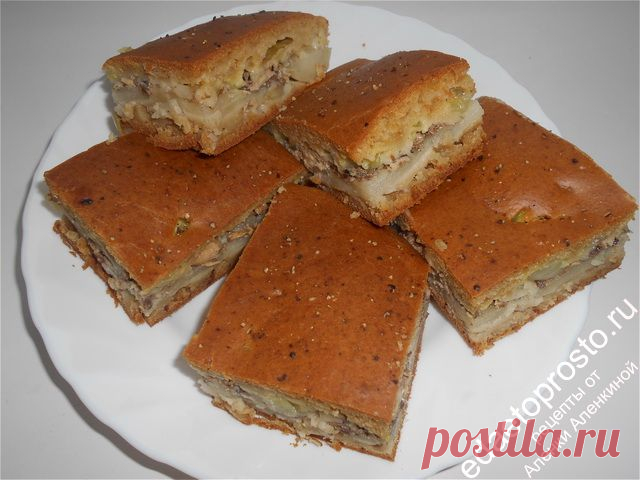 Заливные пироги с рыбными консервами: 8 рецептов
