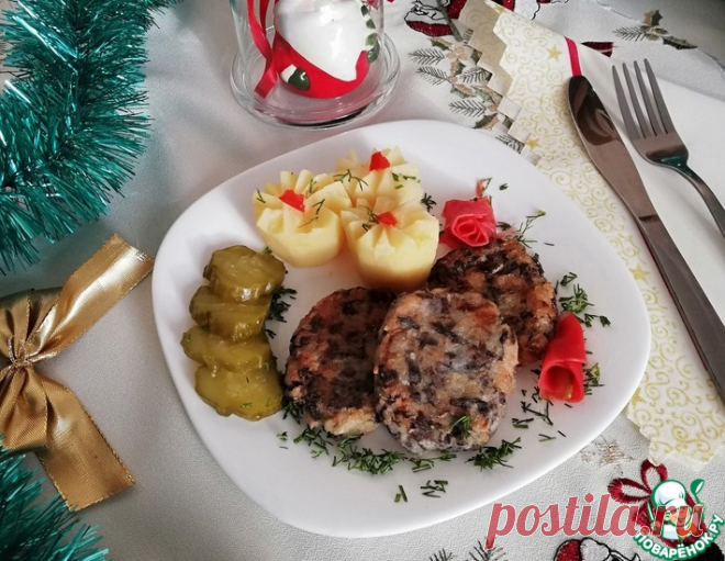 Рождественские грибные котлеты – кулинарный рецепт