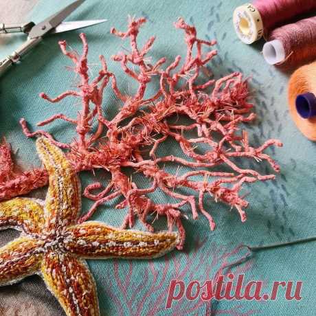 Объёмные вышивки, воспевающие красоту дикой природы: рукодельный instagram недели — Мастер-классы на BurdaStyle.ru