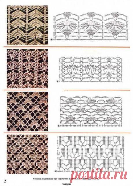 Самые красивые узоры крючком