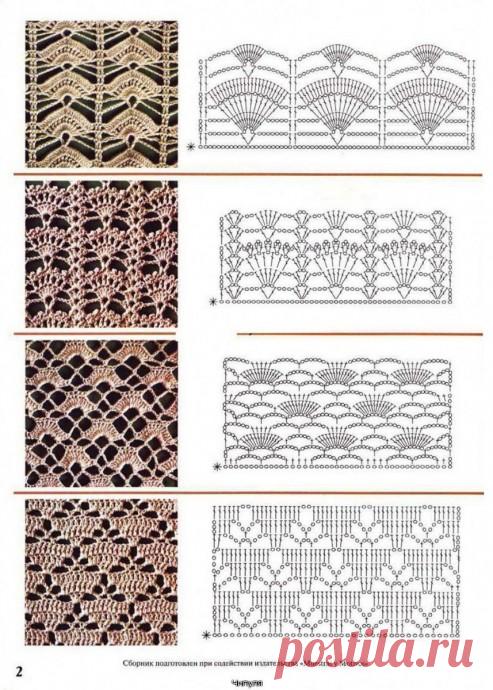 ​Самые красивые узоры крючком