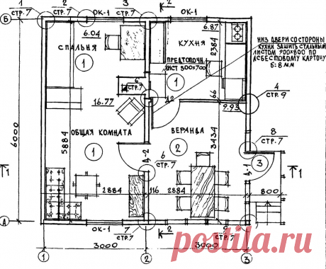 Типовой проект одноэтажного летнего садового домика 6х6м | Планировка | Яндекс Дзен