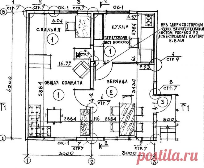 Типовой проект одноэтажного летнего садового домика 6х6м | Планировка | Яндекс Дзен