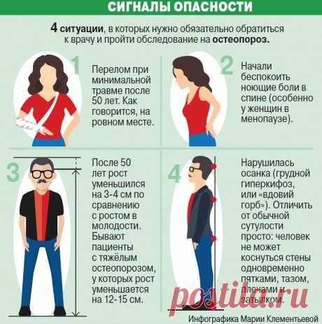 Симптомы остеопороза и его диагностика | Здоровье Каждый День
