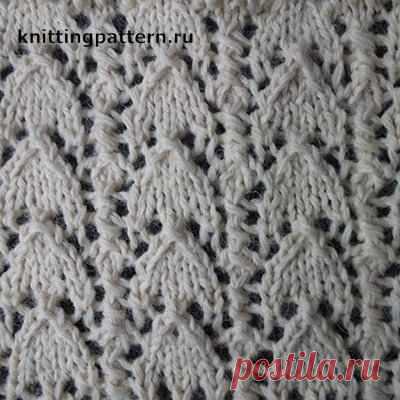 Простые и красивые узоры для вязания спицами Бубенцы