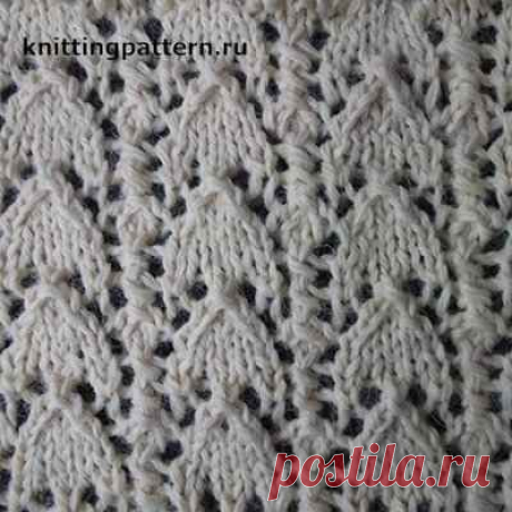 Простые и красивые узоры для вязания спицами Бубенцы
