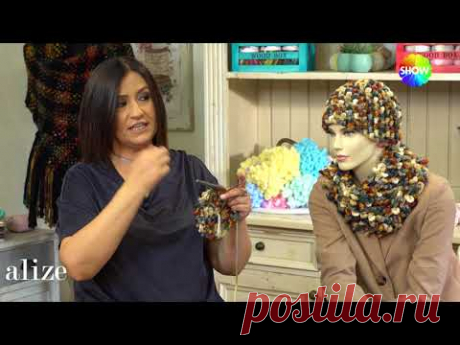 Alize Superlana Multicolor ile Bere Boyunluk-Making Hat and Cowl with Alize Superlana Multi Color
