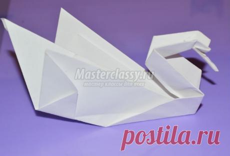 Оригами птицы. Белый лебедь. Мастер-класс с пошаговыми фото