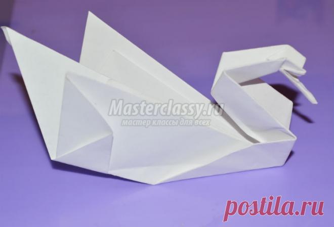 Оригами птицы. Белый лебедь. Мастер-класс с пошаговыми фото