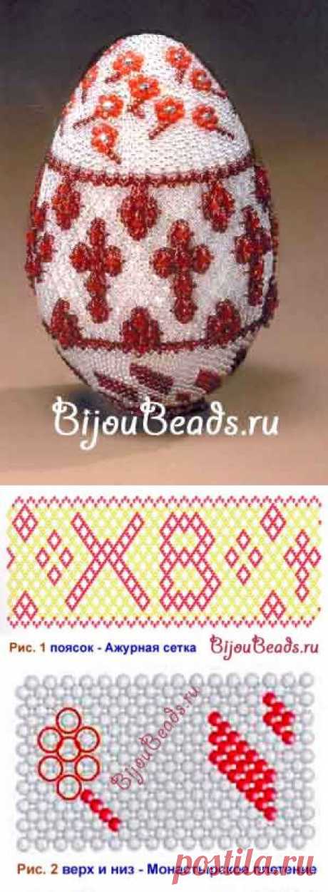 Оплетение пасхального яйца » Bijoubeads – мир бисера