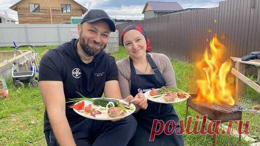 Самая ВКУСНАЯ ПЕЧЕНЬ на костре. У Гали РОДИЛИСЬ ДВЕ ДЕВОЧКИ. | Галина Кухня | Дзен