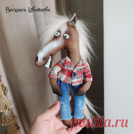 Гоша Лошадкин. Лошадка. Конь #лошадка #лошадь #конь #лошадкин  #handmade  #хендмейд  #подарок #грунтованныйтекстиль #текстильнаяигрушка