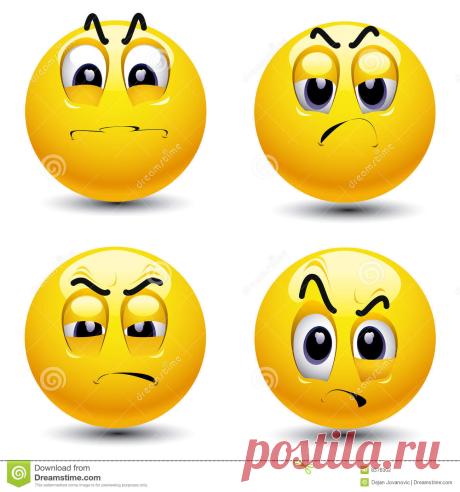 Het glimlachen van ballen vector illustratie. Afbeelding bestaande uit teleurgesteld - 8576302 Foto over Het glimlachen van ballen met verschillende gezichtsuitdrukking van afgunst - 8576302