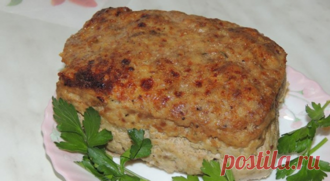 Мясной хлеб с оливками / Простые рецепты