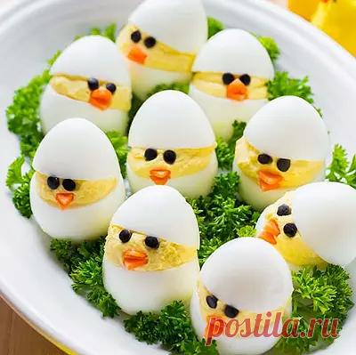 Рецепт пасхальных фаршированных яиц