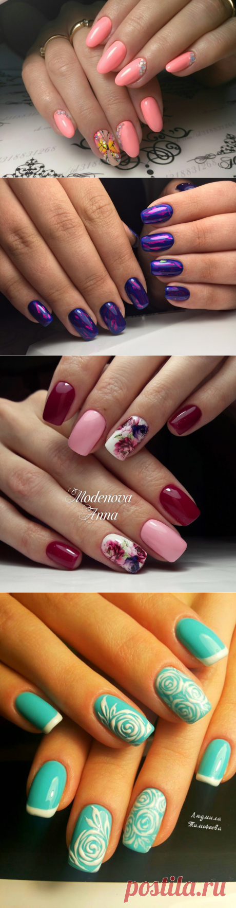 Розовые гель лак дизайн 2017-2018 новинки