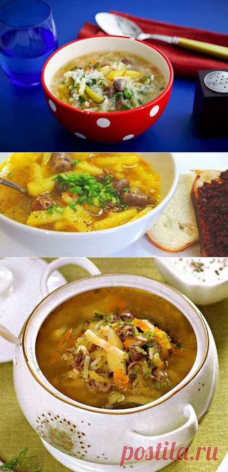 5 рецептов супов с куриными потрошками / Простые рецепты