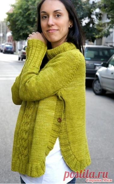 Свитер «Lemongrass». Автор Joji Locatelli. Спицы. - ВЯЗАНАЯ МОДА+ ДЛЯ НЕМОДЕЛЬНЫХ ДАМ - Страна Мам