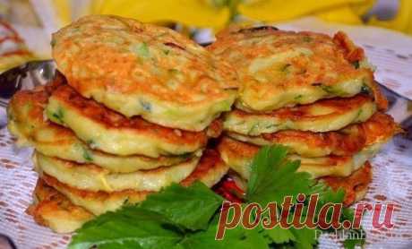 Кабачковые оладьи.