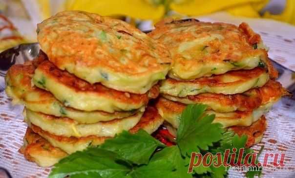 Кабачковые оладьи.