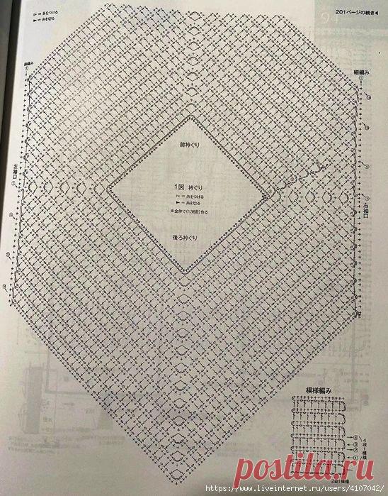 ТУНИКА - НАКИДКА. КРЮЧОК