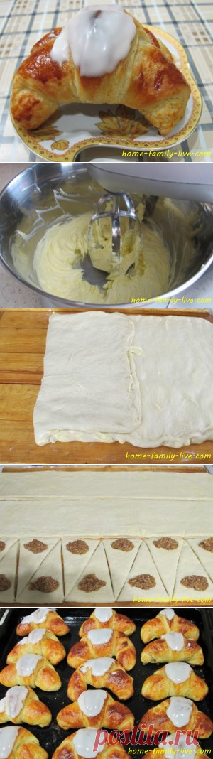 Слойка с марципаном/Сайт с пошаговыми рецептами с фото для тех кто любит готовить