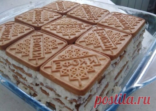 @Торт из любимого детского печенья без выпечки 🤤🤤🤤