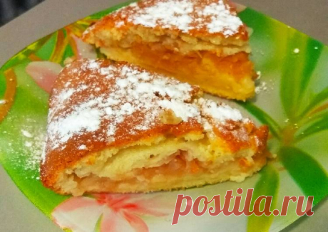 Пирог 🍰 сметанный с яблоками 🍏 - пошаговый рецепт с фото. Автор рецепта Кристина 🌸 . - Cookpad