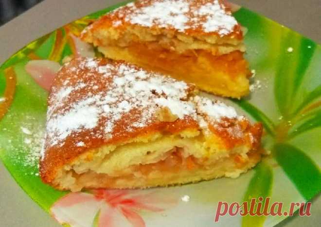 Пирог 🍰 сметанный с яблоками 🍏 - пошаговый рецепт с фото. Автор рецепта Кристина 🌸 . - Cookpad