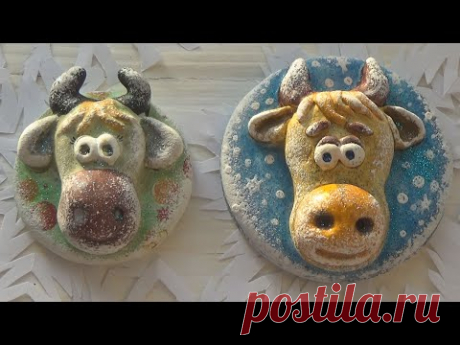 Символ года - БЫЧОК из соленого теста