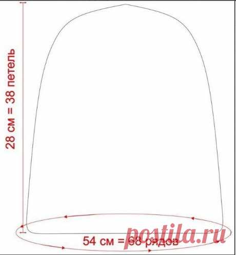 Шапка бини крючком