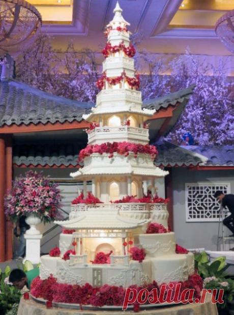 Самые красивые и дорогие свадебные торты в мире