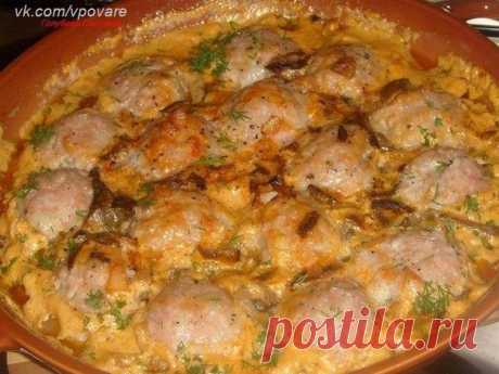 Мясные тефтельки в томатно-грибном соусе - Простые рецепты Овкусе.ру