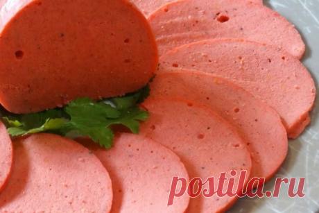 Домашняя вареная куриная колбаска — Home cooking