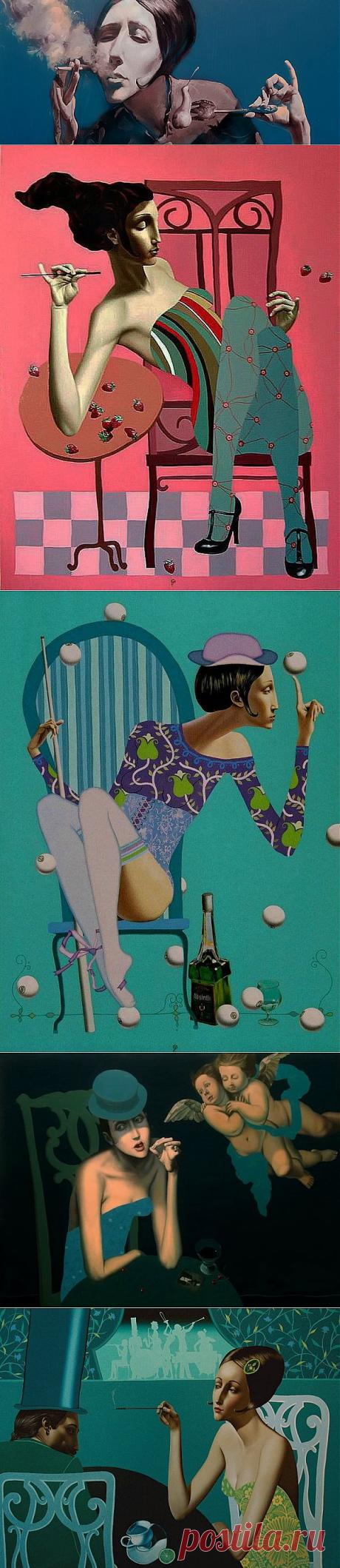 Художник Slava Fokk. Да, я любила их, те сборища ночные....