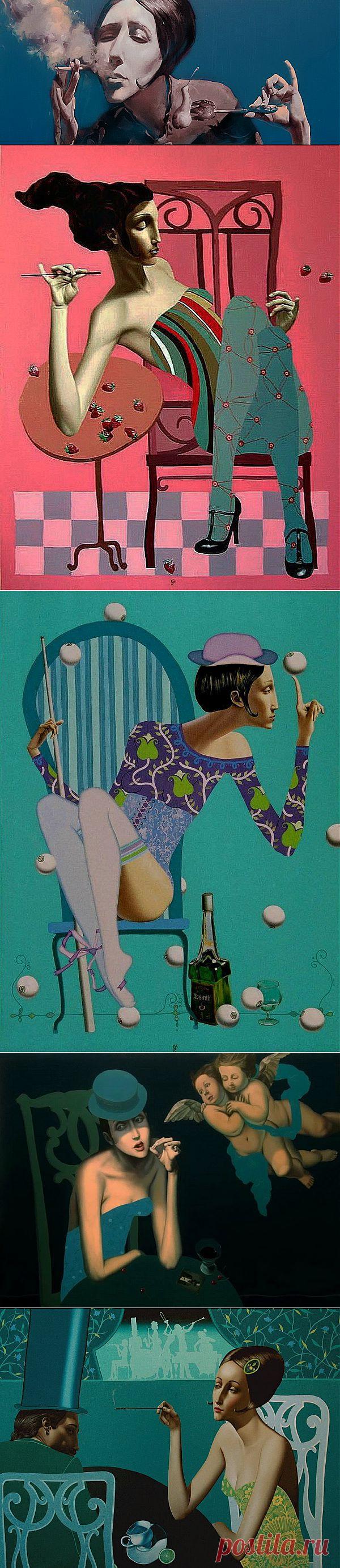 Художник Slava Fokk.  Да, я любила их, те сборища ночные....