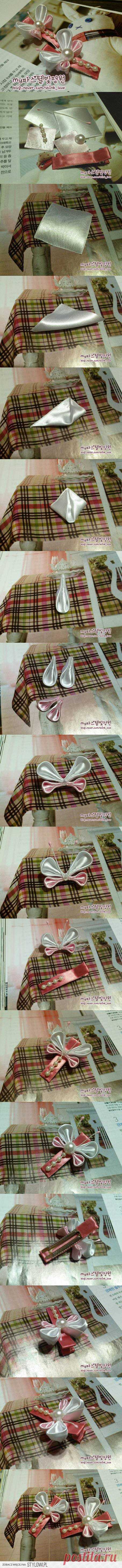 DIY Ribbon Butterfly Hair Clip DIY Projects | UsefulDIY… na Stylowi.pl