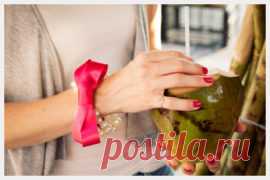Украшение из лент и бусин своими руками - мастер-класс