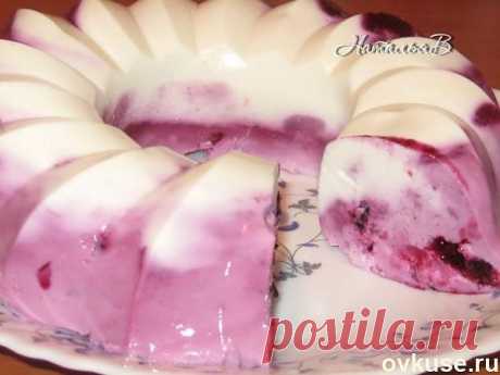 Творожное бланманже с черной смородиной. - Простые рецепты Овкусе.ру